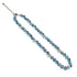 Gris | Argent | Collier de déclaration de verre de sirène